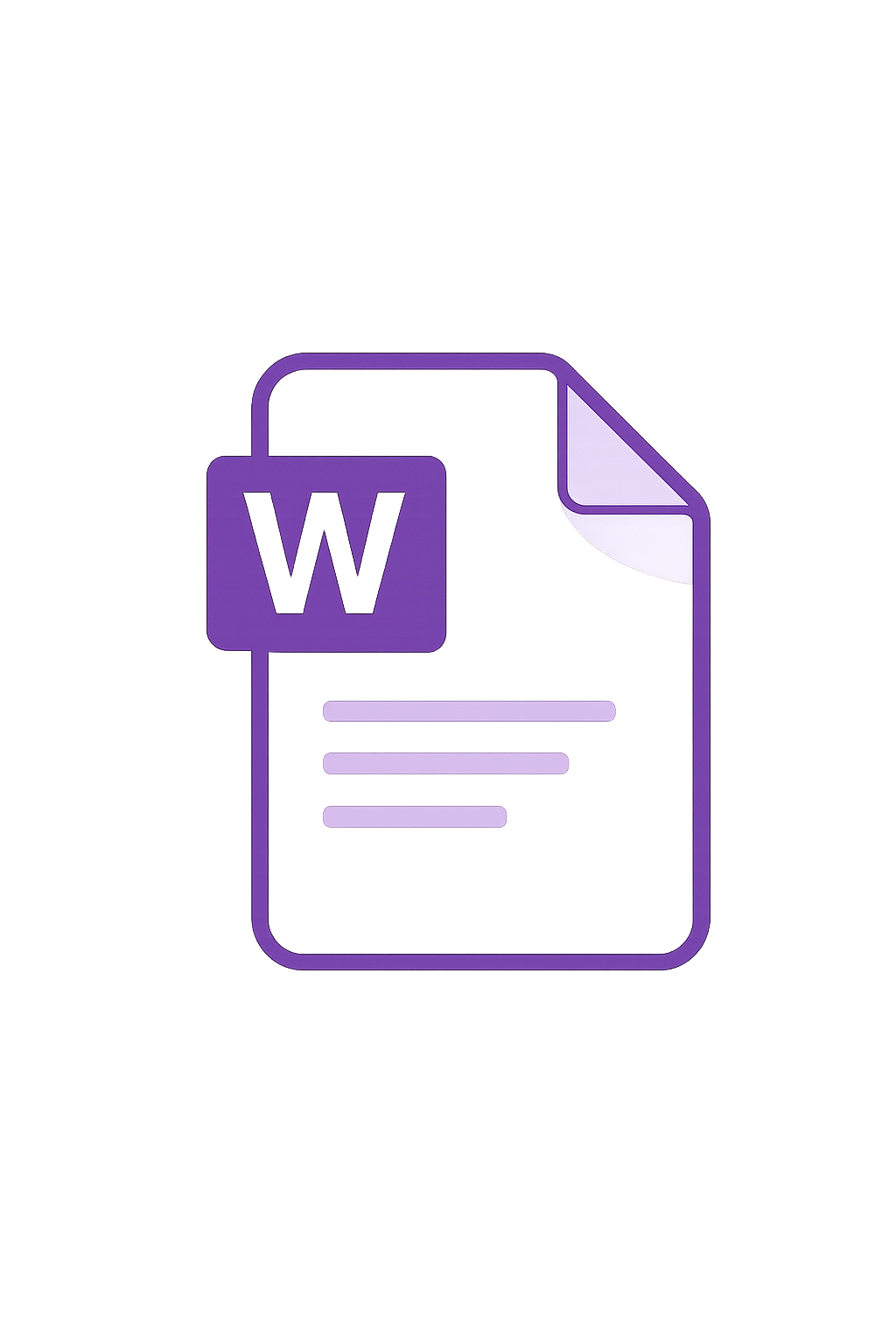 Word document icon